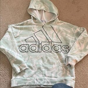 Adidas Pastel Green Swirl Hoodie